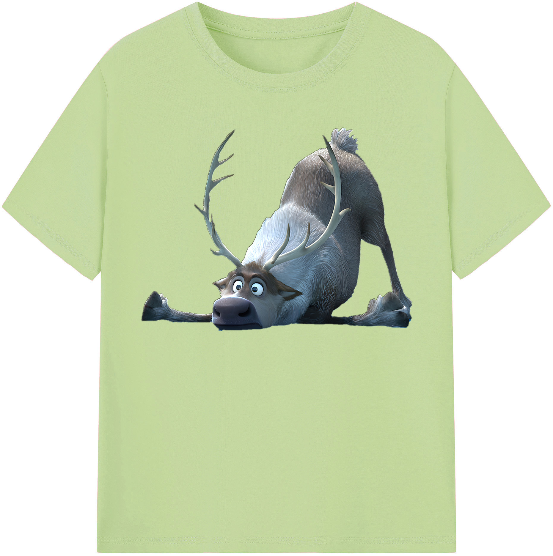 （画像用） アナと雪の女王 アンナ エルサ Frozen Anna Elsa 綿100％半袖Tシャツ（フロントプリント）